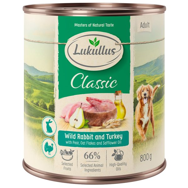 24x800g Variant XII Adult Wild Konijn & Kalkoen Lukullus Hondenvoer