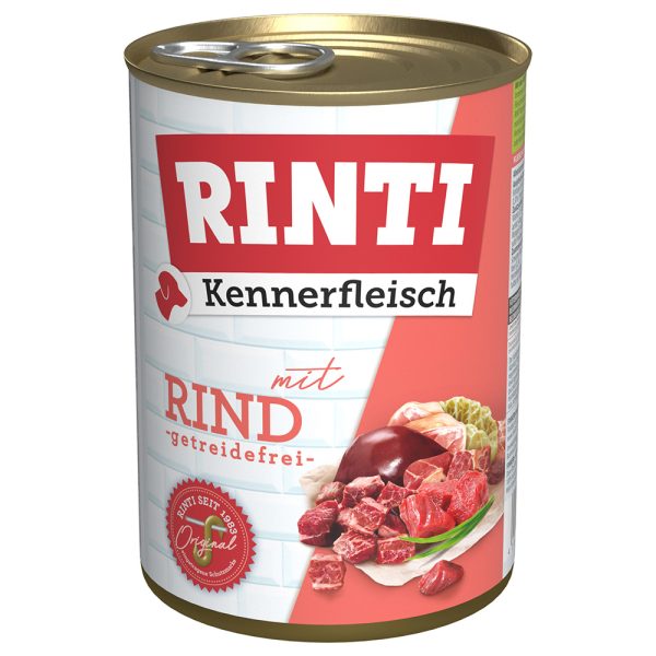 12x400g Rinti "Kennerfleisch" Rund (origineel) Hondenvoer