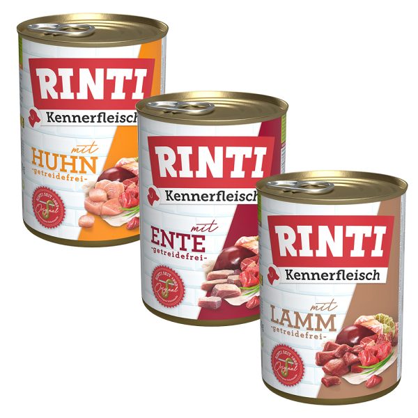 6x400g Kennervlees Mix II RINTI Hondenvoer