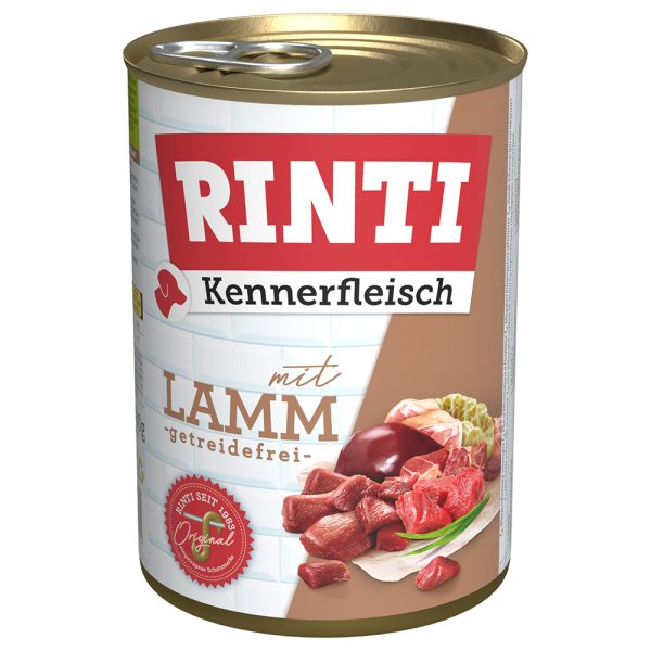 12x400g Rinti "Kennerfleisch" Lam Hondenvoer
