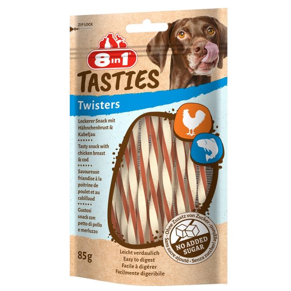 8in1 Tasties Twisters kip - 3 x 85 g