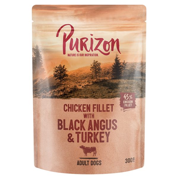 Purizon Adult 6 x 300 g Hondenvoer - Black Angus & kalkoen