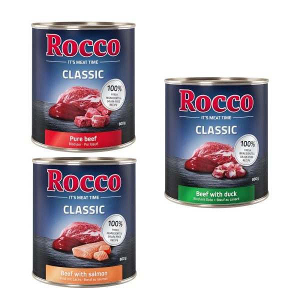 6x800g Exclusive-Mix Rocco Classic Hondenvoer