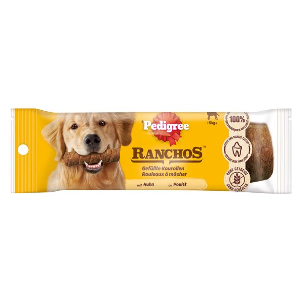 Pedigree Ranchos Gevulde kauwrollen Maxi - Kip 80 g