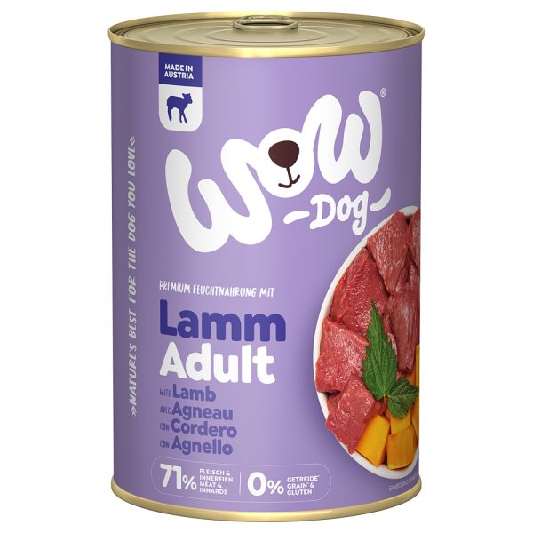 6x 400g WOW Adult Lamsvoer nat