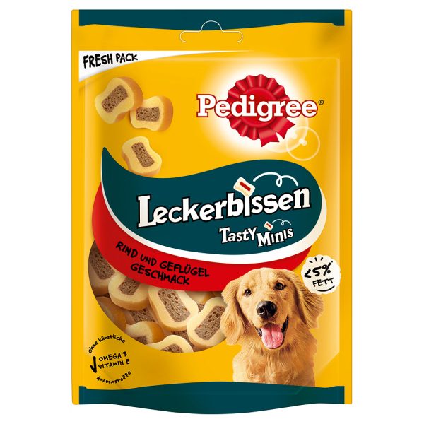 Pedigree Tasty Mini's - Rund en gevogelte 155 g