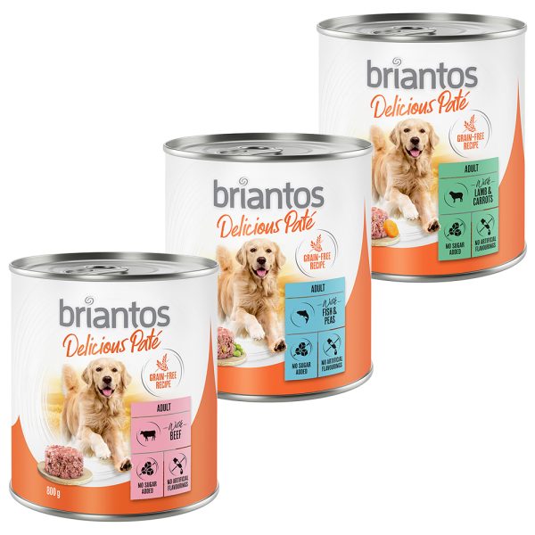 Briantos Delicious Paté 6 x 800 g Mix: Vis, lam & rund