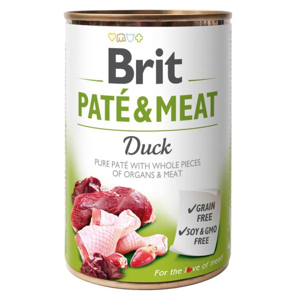 Brit Paté & Meat  - Eend (12 x 400 g)