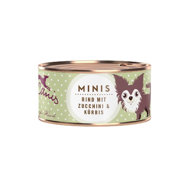 18x 100g Terra Canis Mini Rund met courgette en pompoen nat hondenvoer