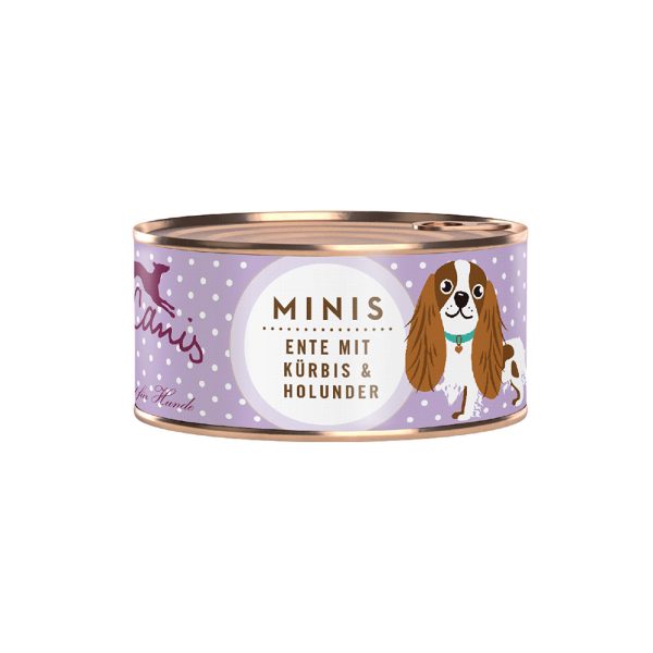 18x 100g Terra Canis Mini Eend met Pompoen, Aardbei en Vlierbes Hondenvoer