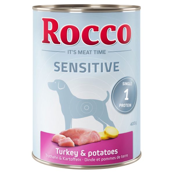 Voordeelpakket Rocco Sensitive 24 x 400 g - Kalkoen & Aardappel
