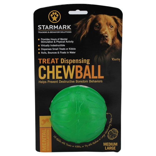 Starmark Treat Dispensing Chew Ball M/L ca.Ø9cm Hond