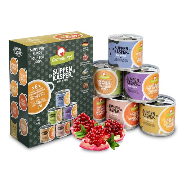 12x140g Granatapet Soep Puppy Smulpakket Hondenvoer Nat