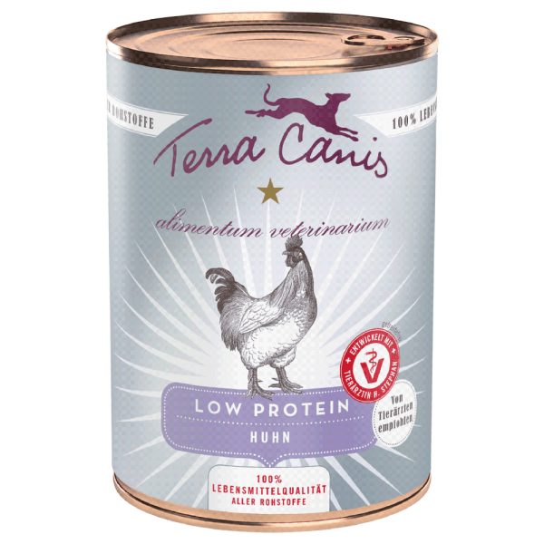 12x 400g Terra Canis Alimentum Veterinarium Eiwitarm Kip hondenvoer nat