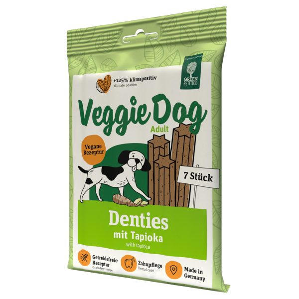 2x 180g Green Petfood VeggieDog Denties Snacks