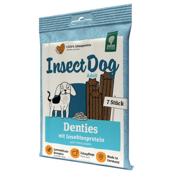 2x 180g Green Petfood InsectDog Denties Snacks