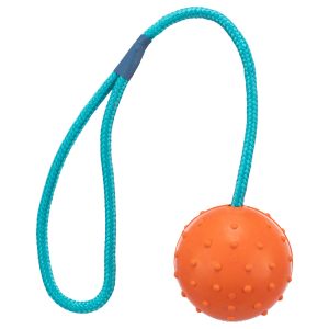 3 stuks Trixie Rubberbal met Touw Hondenspeelgoed