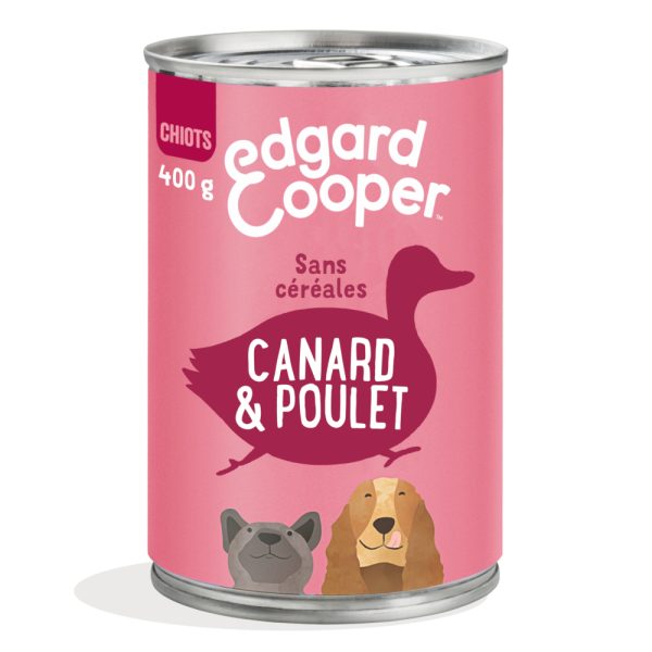 400g Edgard & Cooper Puppy Eend & Kip natvoer