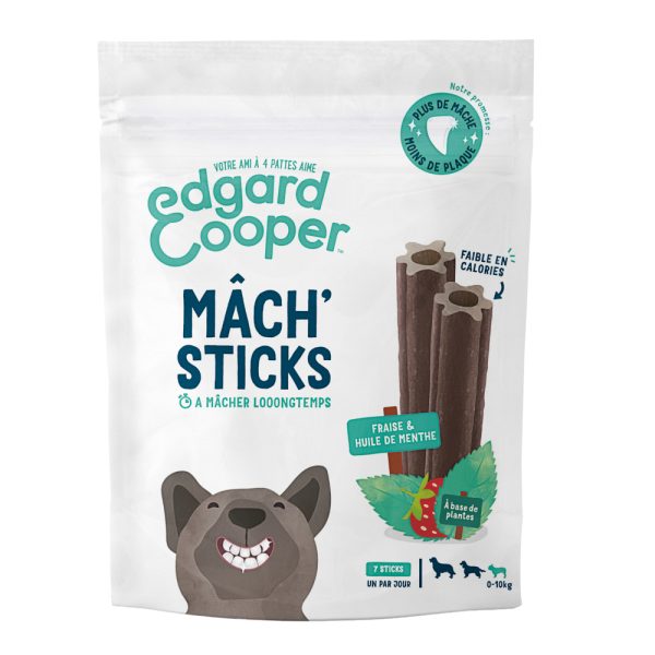 Edgard & Cooper Doggy Dental Munt & aardbei voor kleine honden (tot 10 kg, 7 sticks) Hondensnacks