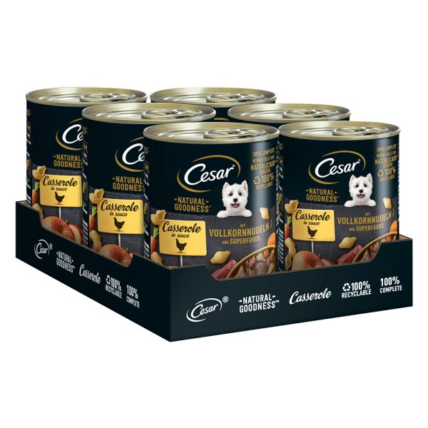Cesar Natural Goodness Multipack - Kip en Superfoods  (24 x 400 g)