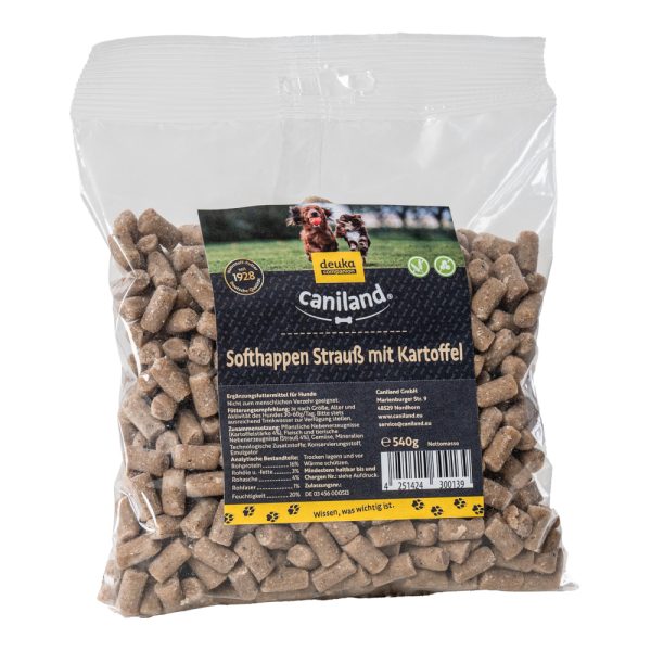540g Soft Struisvogel- Graanvrij Canibit Hondensnacks