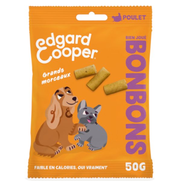 50g Edgard & Cooper Hondensnacks Dog Bites Large Kip