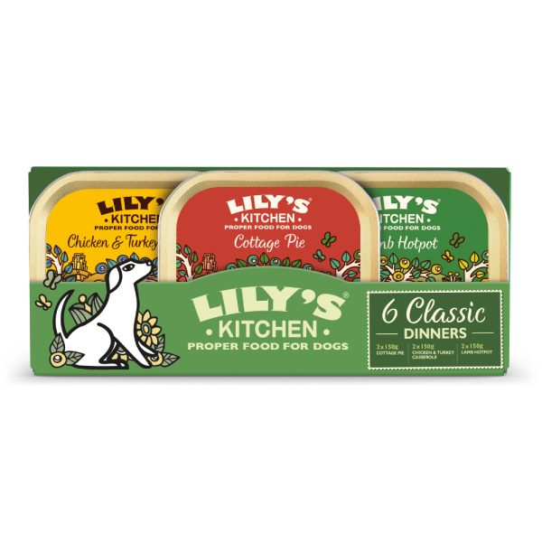 Voordeelpakket 12 x 150 g Lily's Kitchen Classic Dinners hondenvoer nat