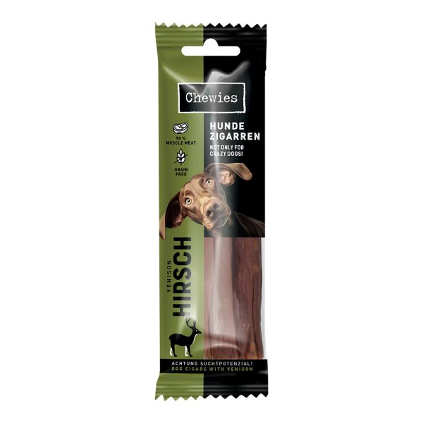 Voordeelpakket: 4x75g Chewies Hondensigaren Hert hondensnacks