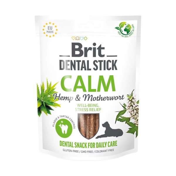 251g (7st) Brit Dental Stick Kalm met Hennep & hartenkruid Hondensnacks