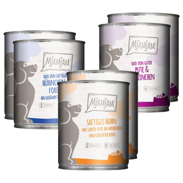 MjAMjAM Adult Hond 6 x 800 g - Mixpakket I (3 Soorten)