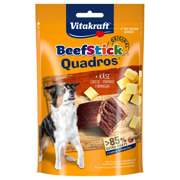 70g Vitakraft Beef Stick Quadros Kaas hondensnacks