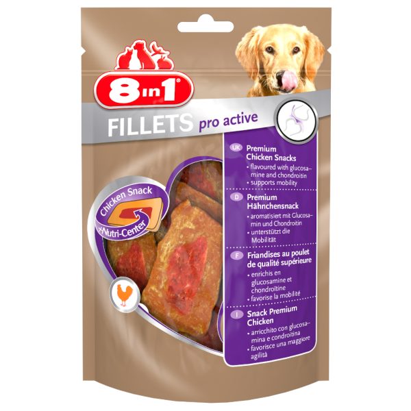 80g Fillets Pro Active 8in1 Hondensnack