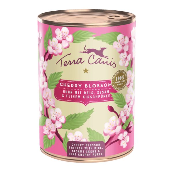 Voordeelpakket: 12x400g Terra Canis Menu Floralis Kersenbloesem: Kip hondenvoer nat