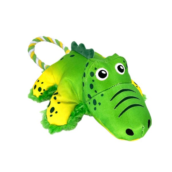 KONG Cozie Tuggz hondenspeeltje alligator formaat M/L: ca. 38x20,3x10,2cm
