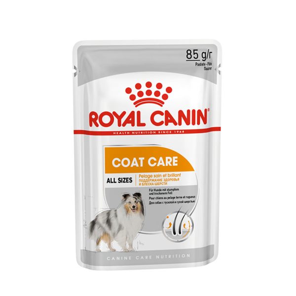 voordeelverpakking:24x85g Royal Canin Care Nutrition CCN Coat Care nat hondenvoer