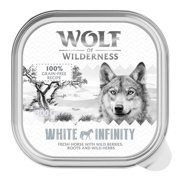 24x300g Adult White Infinity Paard Wolf of Wilderness Hondenvoer