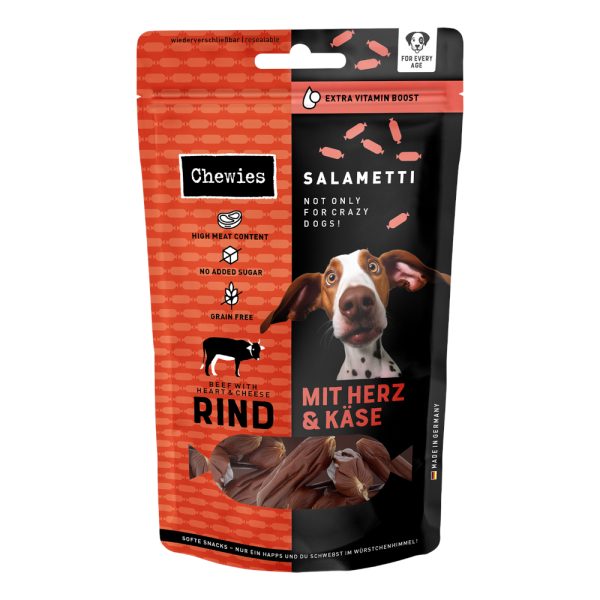 2x60g Rundvlees met hart & kaas Salametti hondensnack