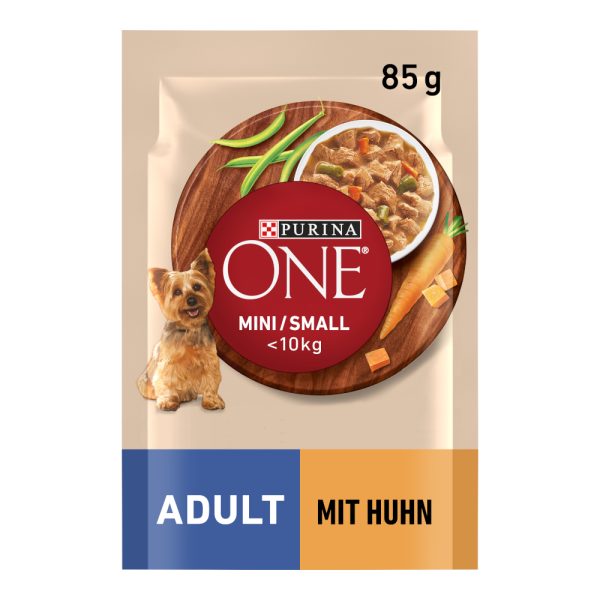 26 x 85 g Purina ONE Mini Adult Kip natvoer voor honden