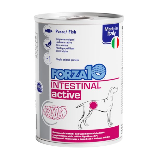 12x390g Forza10 Active Line Intestinal met vis natvoer voor honden