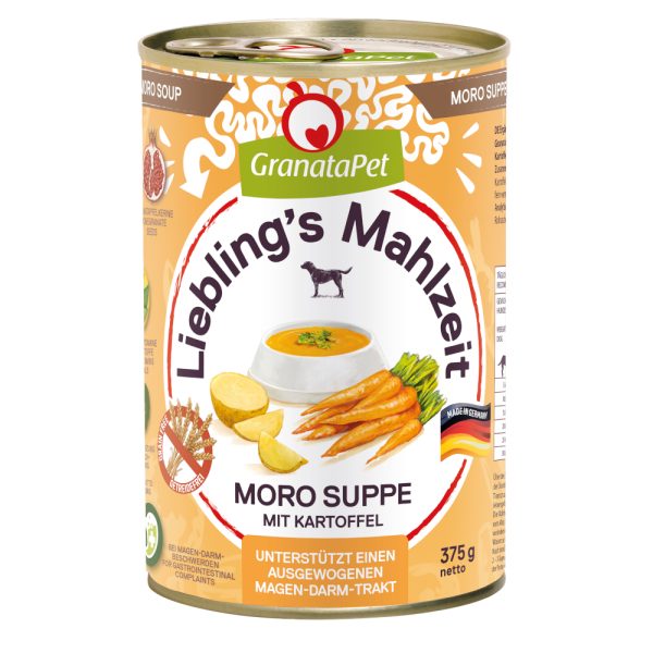 6x375g GranataPet Liebeling's Maaltijd Moro Soep met Aardappel nat hondenvoer
