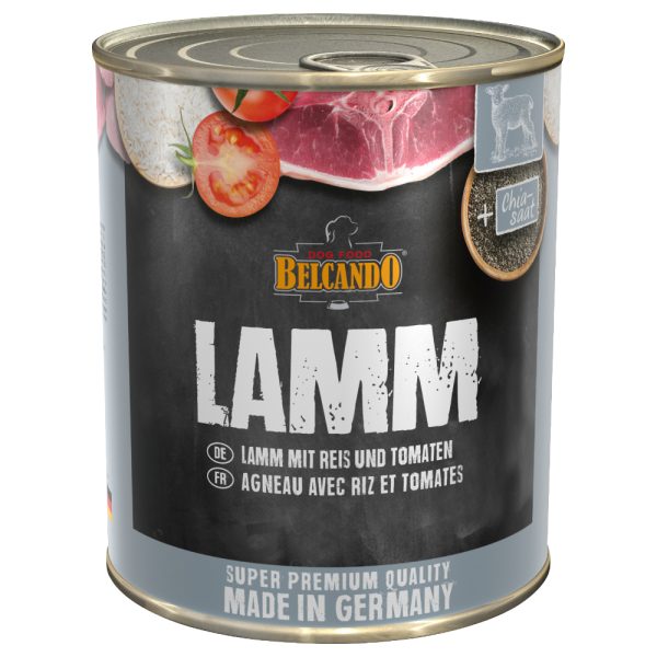 Voordeelpakket: Belcando Super Premium 12 x 800 g Hondenvoer - Lam met rijst & tomaat