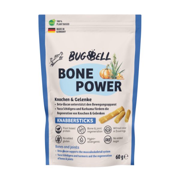 60g BugBell Bone Power knabbelstaafjes hondensnacks