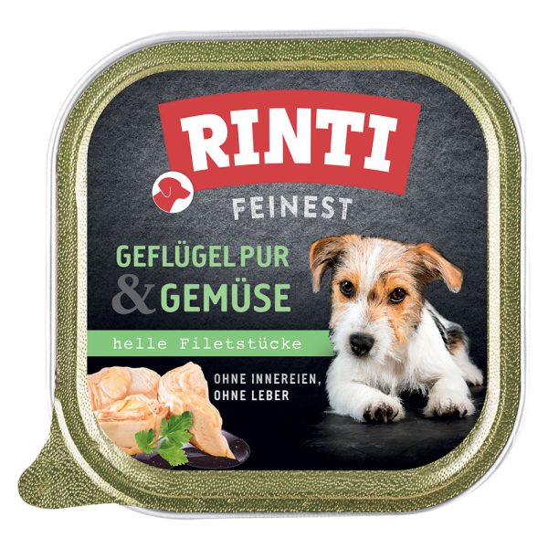 Megapak Rinti Fijnste 44 x 150 g Hondenvoer - Gevogelte & Groente