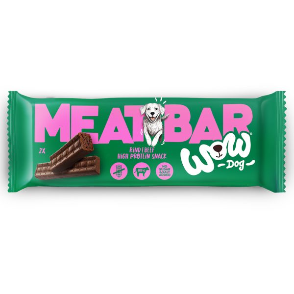 40g WOW DOG Vleesbar  met rundvlees hondensnack