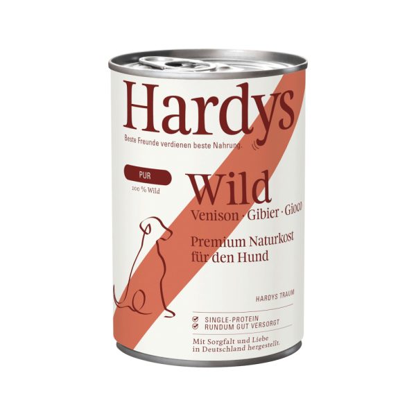 Voordeelverpakking: 24x 400g Hardys Pure Game natvoer voor honden