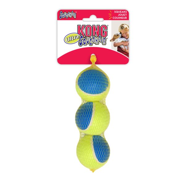 KONG Ultra SqueakAir Ball 3 ballen