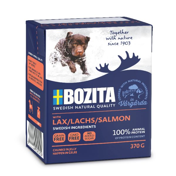 Bozita Hapjes in Gelei 6 x 370 g Hondenvoer - Zalm