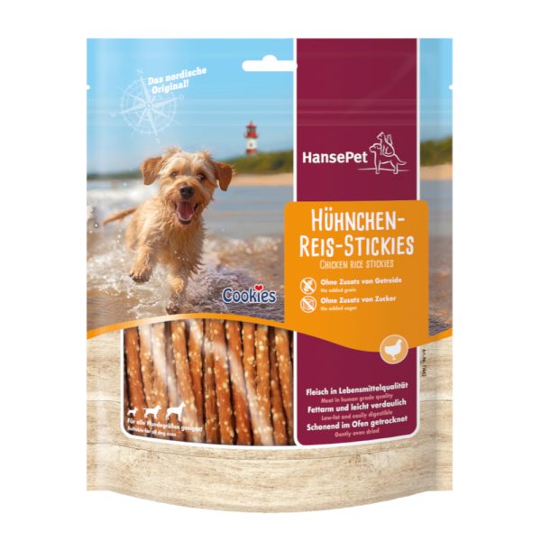 3x200g Cookies Delicatesse Kip Rijst Sticks Hondensnacks