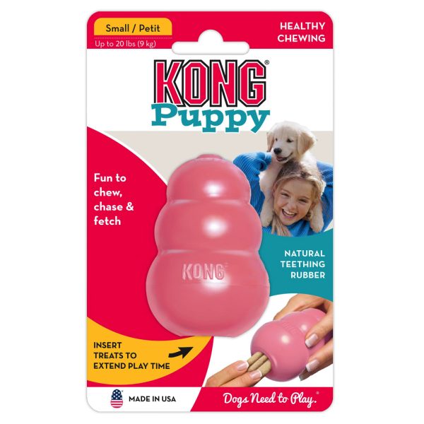 KONG Puppy Maat S Roze Rubberen Puppyspeelgoed