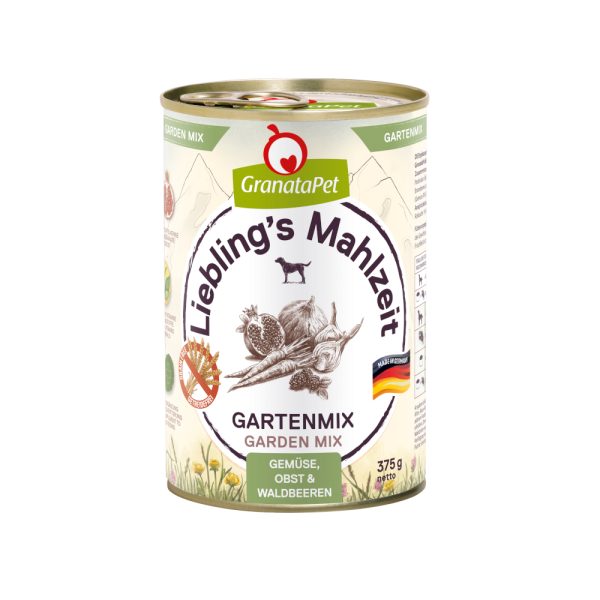 6x375g GranataPet Lievelingsmaaltijd Tuinmix Hondenvoer